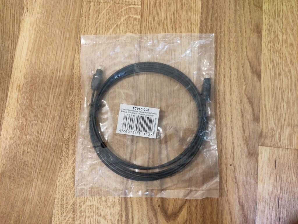 Foto des Kabels in noch verschweißter Originalverpackung