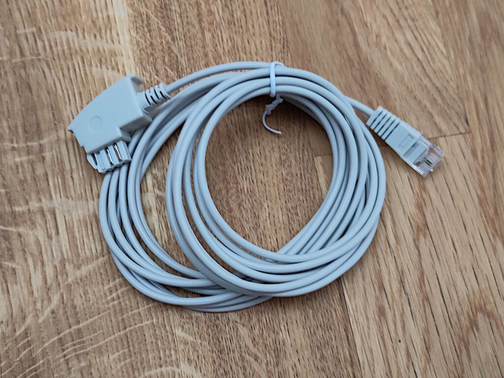 Foto des unbenutzten Kabels.