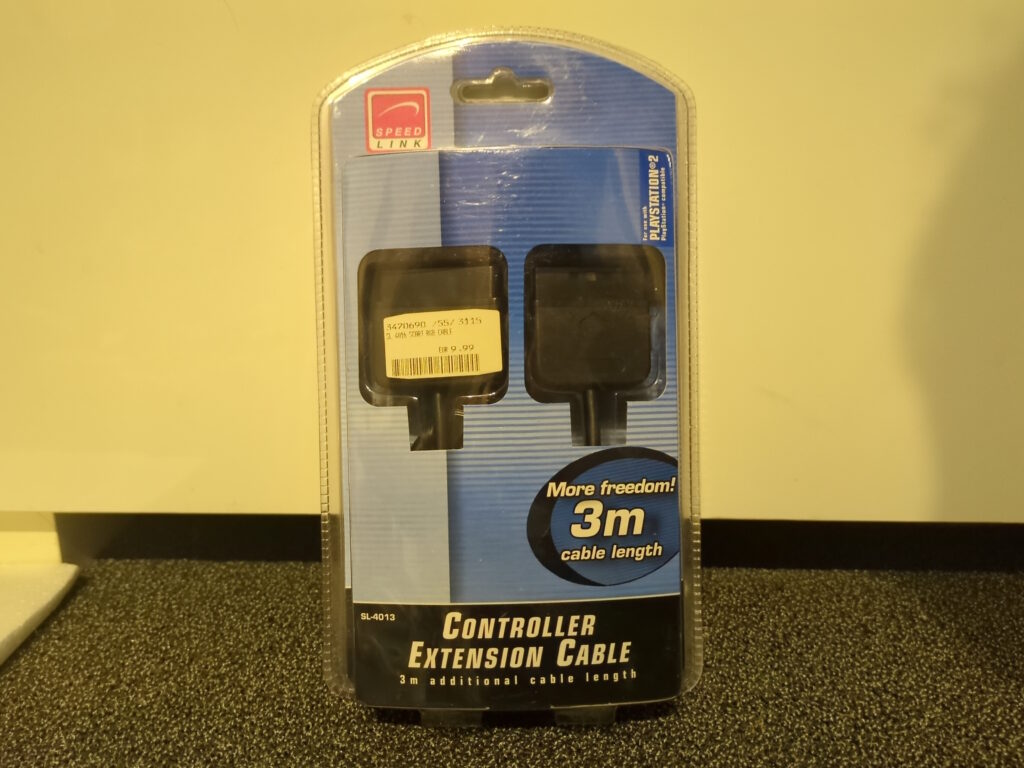 Ansicht des Kabels von vorne, originalverpackt.